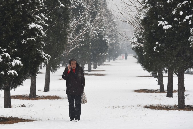 Снегопад. (Greg Baker/AFP/Getty Images) | Epoch Times Россия