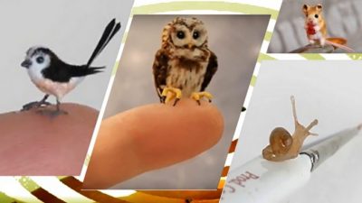 Современный Левша: художница создаёт настолько крошечные фигурки животных, что трудно рассмотреть детали. Полюбуйтесь!