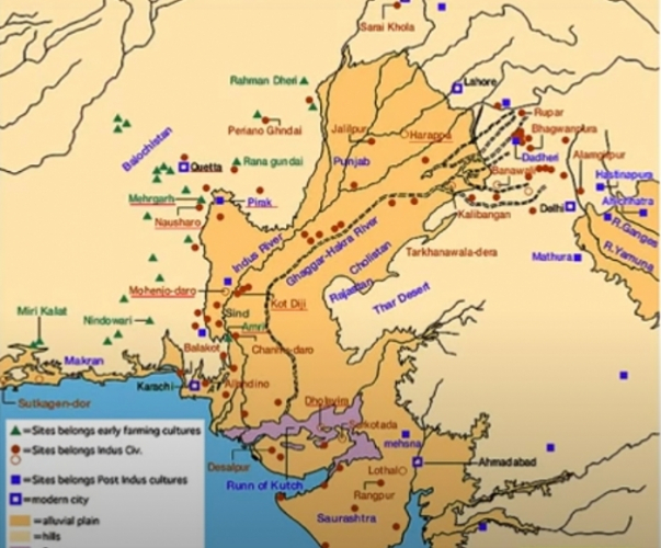 Мохенджо-Даро на карте