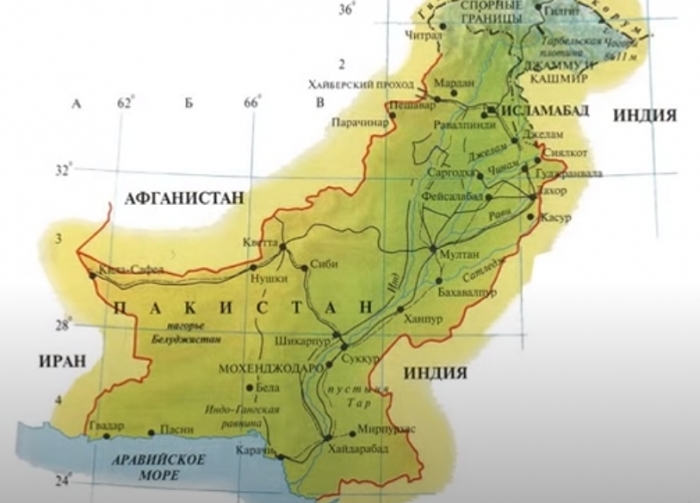 Мохенджо-Даро на карте