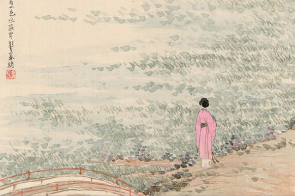 «Портрет красавицы», Жэнь Сюн, династия Цин