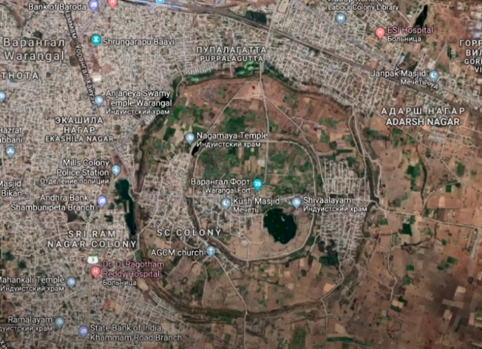 Форт Варангал на карте
