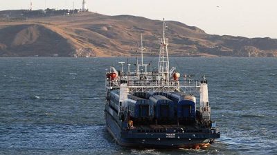 Керченский паром. Фото:  AFP PHOTO / YURI LASHOV        (Photo credit should read YURI LASHOV/AFP via Getty Images)
