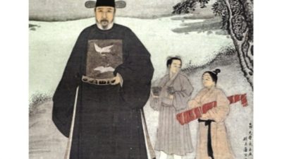 Портрет китайского чиновника Цзян Шуньфу (1453–1504 гг.) династии Мин.  Mingqing renwuxiaoxiang huaxuan (Nanjing: Nanjing Bowuguan, 1979) Неизвестный автор/commons.wikimedia.org/ Общественное достояние