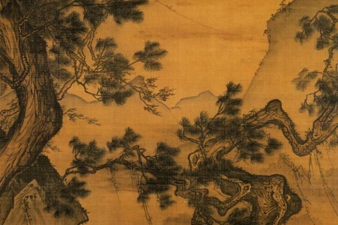 Идеальная осанка и правильные позы в китайской культуре «Тихо слушая ветер в соснах», 13 век до 1246 года, Ма Лин. Висячий свиток. Национальный дворец-музей, Тайбэй, Тайвань. Public Domain | Epoch Times Россия