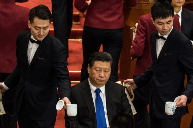 Председатель КНР Си Цзиньпин на открытии сессии четвёртой сессии 12-го Национального комитета Китайской народной политической консультативной конференции в Большом зале народных собраний в Пекине, 3 марта 2016 года. Фото: JOHANNES EISELE/AFP/Getty Images | Epoch Times Россия