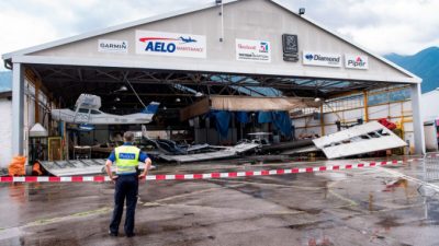 Штормы нанесли большой ущерб Швейцарии и Германии