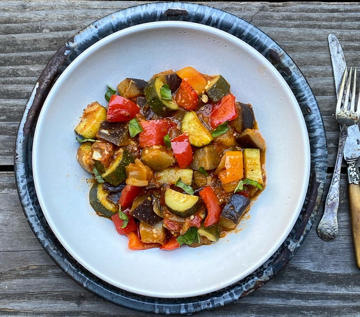 рататуй, рецепт, овощи