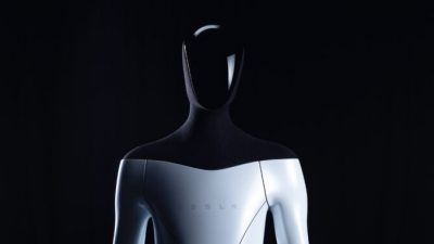 Прототип гуманоидного робота Tesla Bot. (Предоставлено Tesla)
