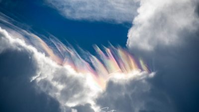 Мыс Канаверал: цветовая игра облаков перед штормом