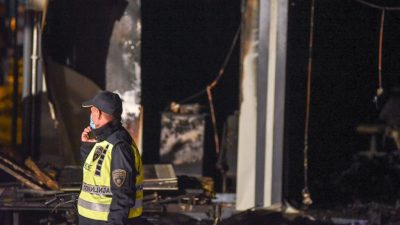 15 человек погибли и 20 пострадали при пожаре в ковидной больнице Северной Македонии