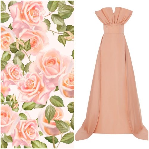 Платье со складками на лифе от Christian Siriano. (Наталия Куницына / Shutterstock; Moda Operandi)