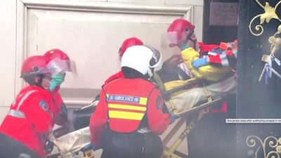 Один человек погиб во время шторма на стройке в Гонконге