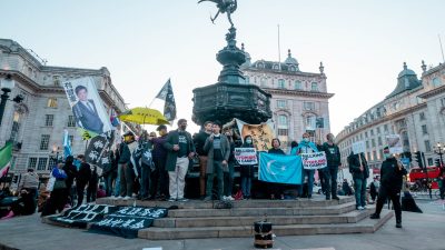 В Великобритании гонконгцы протестуют против режима в Китае