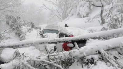 22 туриста замёрзли в машинах из-за снежной бури в Пакистане
