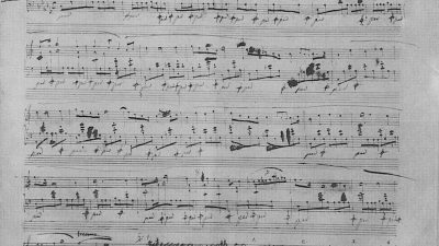 Первая страница Прелюдии № 15 Шопена, «Капля дождя». Оригинал. (Public Domain) 