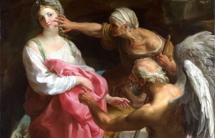 «Время приказывает старости уничтожить красоту», Помпео Батони, около 1746 года. Холст, масло, 133 см на 96 см. Национальная галерея, Лондон. (Всеобщее достояние) 