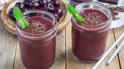 Шоколадно-вишнёвый смузи