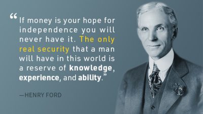 Две цитаты Генри Форда и Роберта Барнума о деньгах