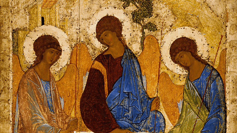 Фрагмент иконы «Троица» – самого знаменитого произведения гениального иконописца Андрея Рублёва. (Фото: wikipedia.org/ общественное достояние) | Epoch Times Россия