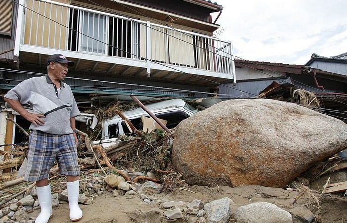 Японский «Талас» оставил без света 120 тысяч домов, без воды — 55 тысяч. (Photo credit should read JIJI PRESS/AFP via Getty Images) | Epoch Times Россия