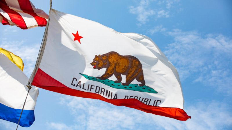 Флаг Калифорнии в Ньюпорт-Бич, Калифорния, 25 августа 2021 года. (John Fredricks/The Epoch Times)
 | Epoch Times Россия