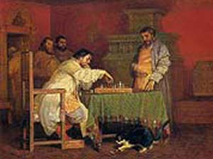 Царь Иван Грозный за игрой в шахматы. (худ. Шварц).Фото предоставлено автором 